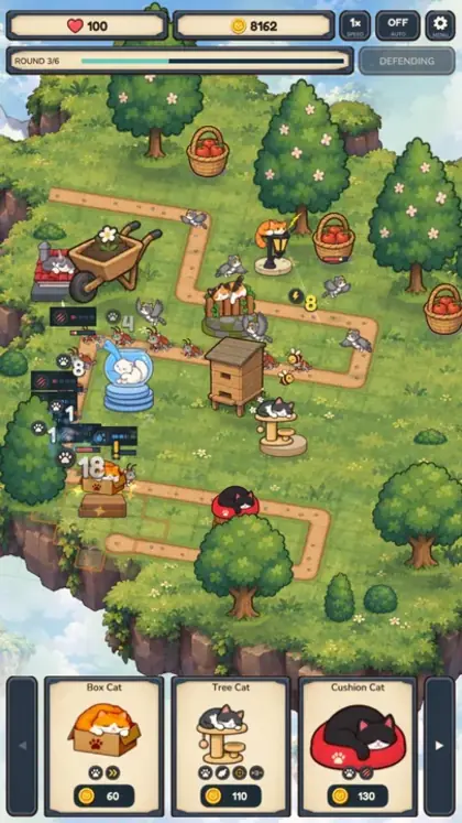 Catnap Defense gameplay screenshot