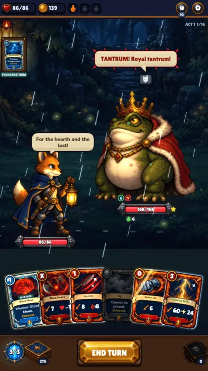 Deckfall FRVR gameplay screenshot